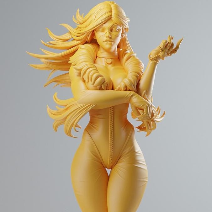 Tersedia Black Cat Fan Art Resin Kit Figure