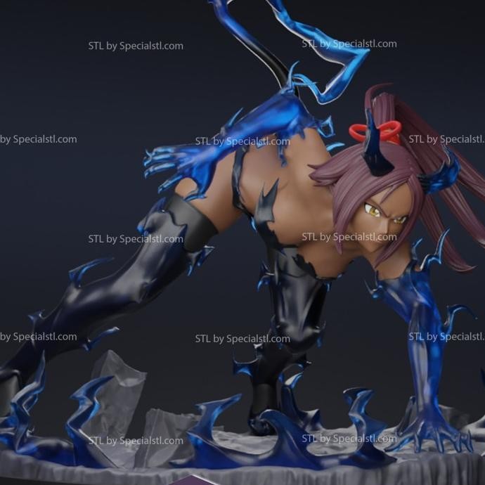 Tersedia Yoruichi Bleach Thunder Resin Kit Statue
