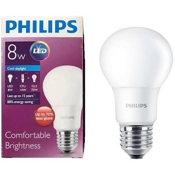 

PHILIPS LAMPU LED 8 WATT, 8WATT, 8W, 8 W PUTIH