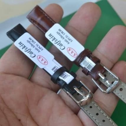 STRAP TALI JAM TANGAN KULIT CATFSKIN SIZE 12 MM