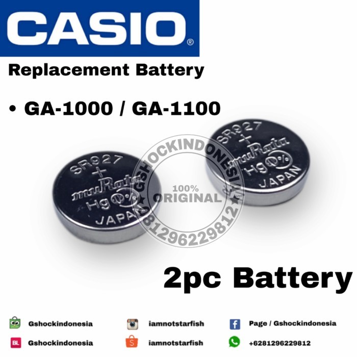 BATRE GSHOCK GA1000 GA1100 GA-1000 GA-1100 BATREI GSHOCK