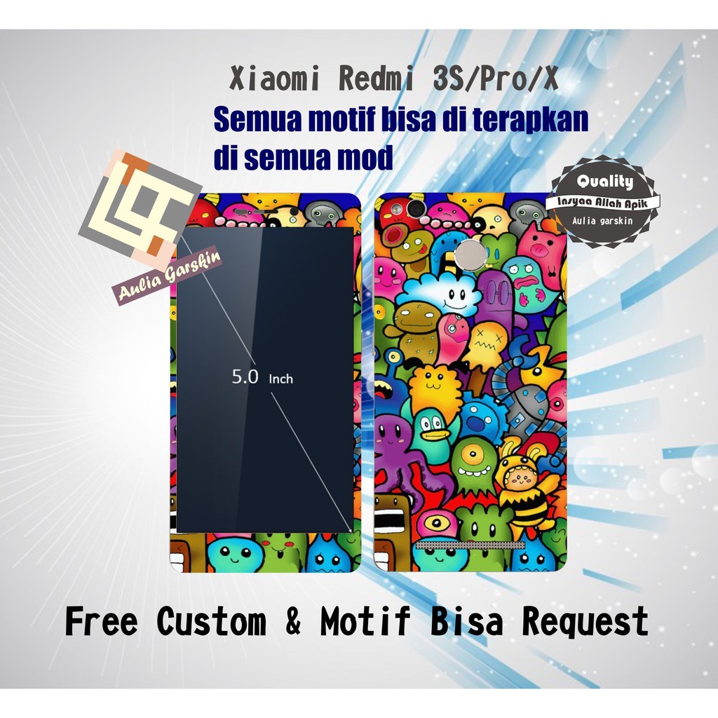 

BestSelling - Redmi 3s Garskin Wrap Stiker Premium (FreeCustomOrder)