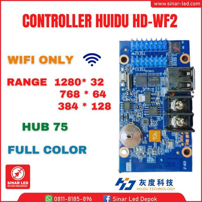 Controller - Controller Huidu Hd-Wf2 Wifi Full Color Running Text