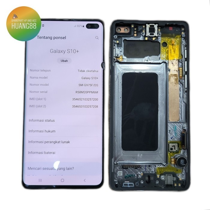 LCD SAMSUNG S10 PLUS / G975 FULL FRAME ORIGINAL AMOLED