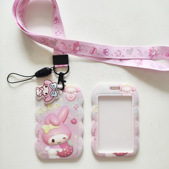 

Sale Id Card Holder Name Tag Lanyard / Kalung Kartu Cute Sanrio Mascot 6