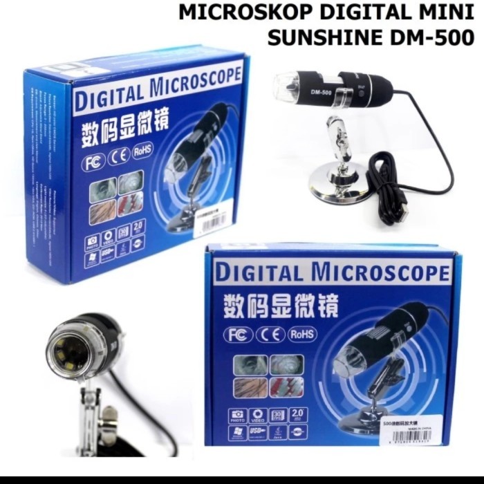 Microskop Digital Mini Sunshine Dm-500 + Disc + Kabel Usb