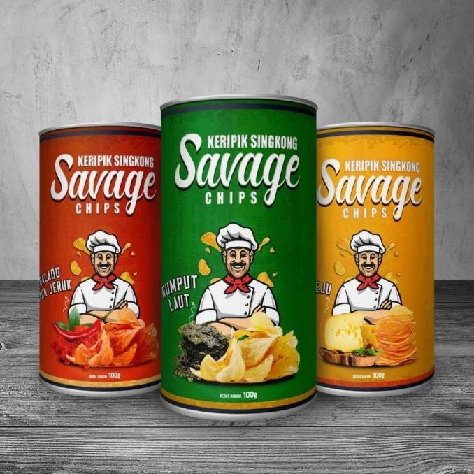 

1 Paket Isi 3 Savage Chips Keripik Singkong (Bebas Pilih Rasa)