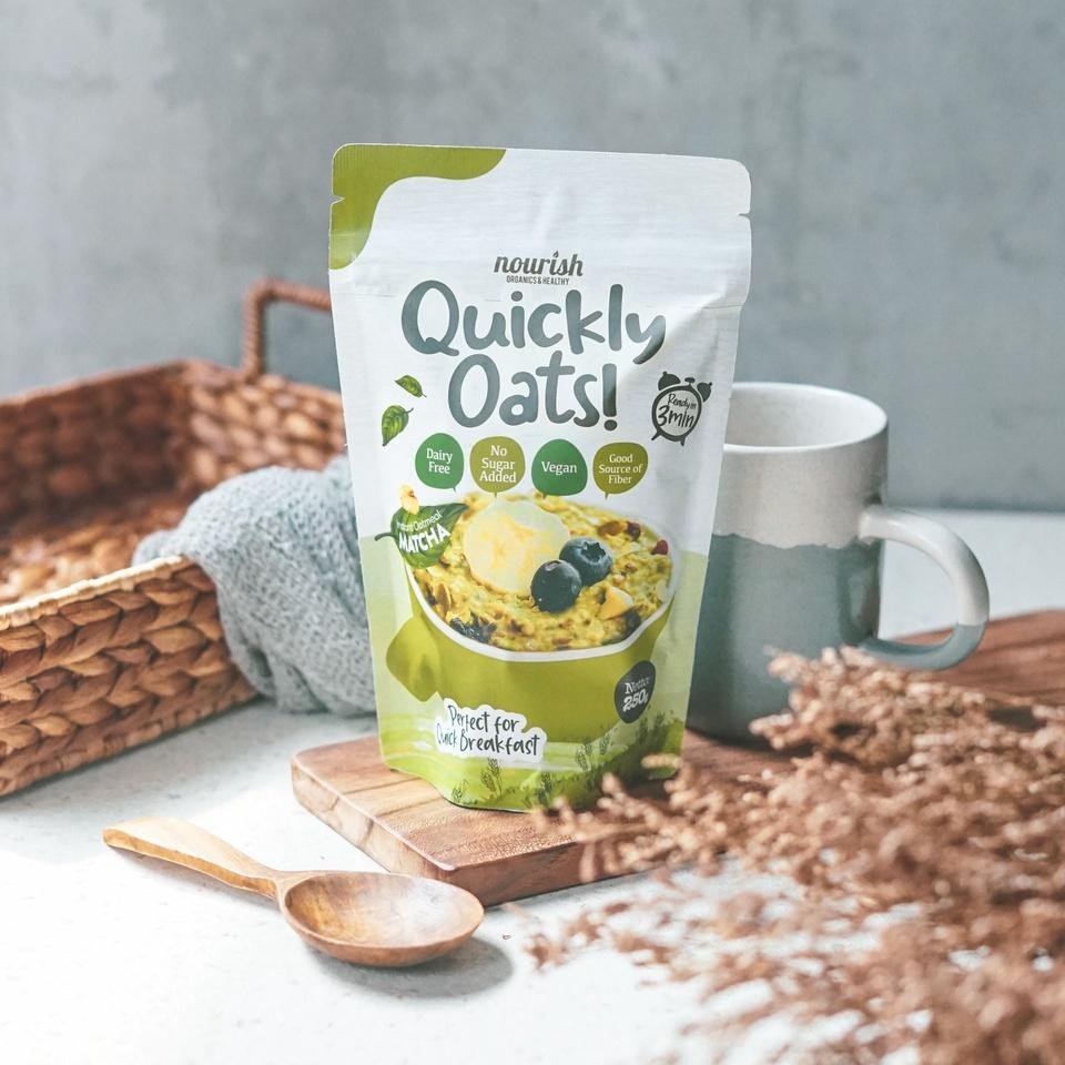 

Quily Oats! Instant Oatmeal Matcha Buy 1 Get 1 Free (250Gr X 2Pc)