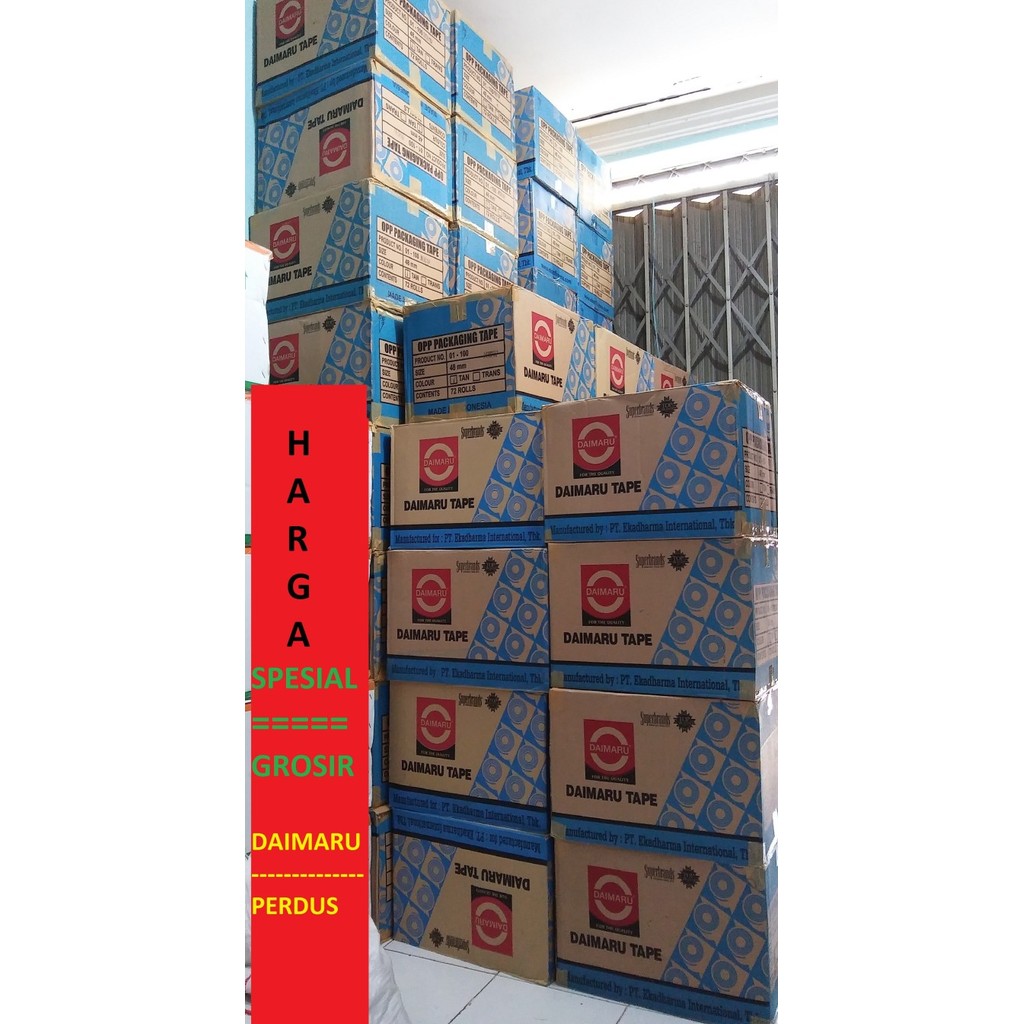 

LAKBAN DAIMARU BENING & COKELAT HARGA PABRIK khusus gojek