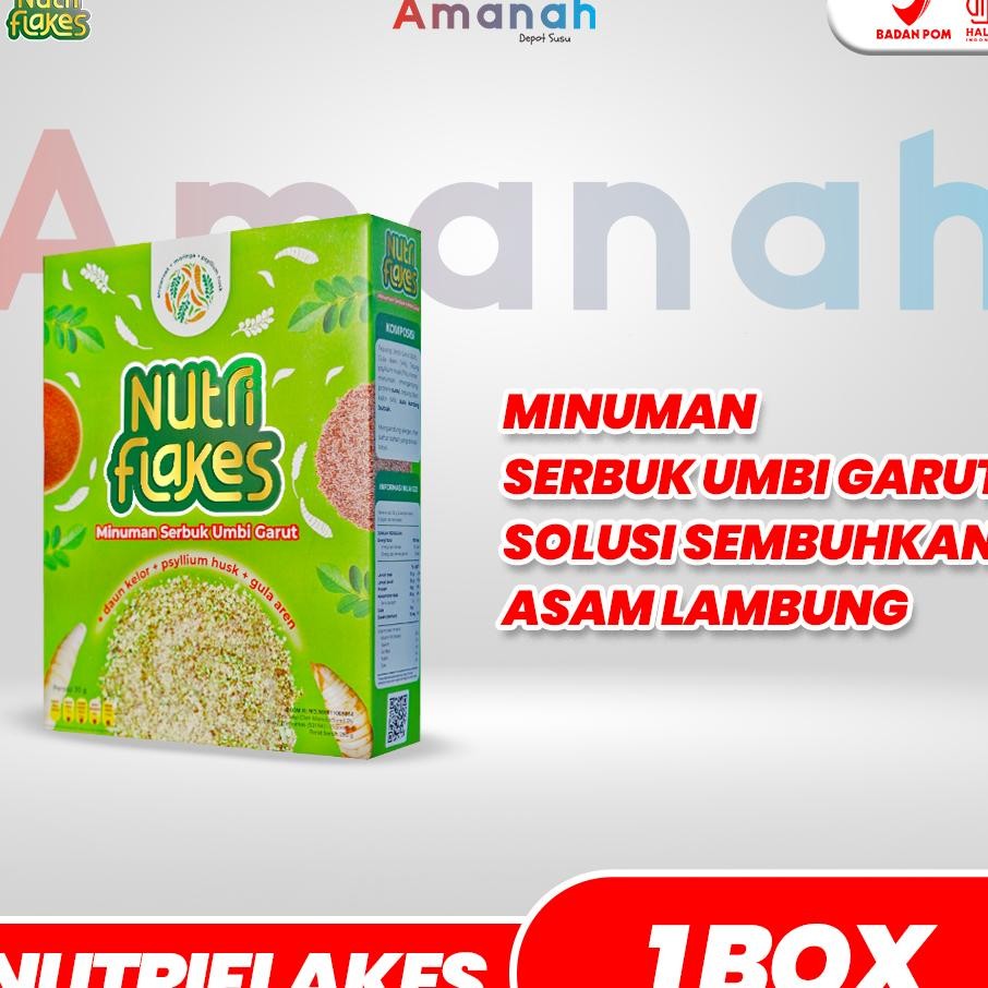 

Nutriflakes Paket 1 Box Sereal Umbi Garut Solusi Permasalahan Asam Lambung