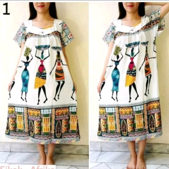 BISA LANGSUNG KIRIM DASTER HENGKY MOTIF AFRIKA - Ungu