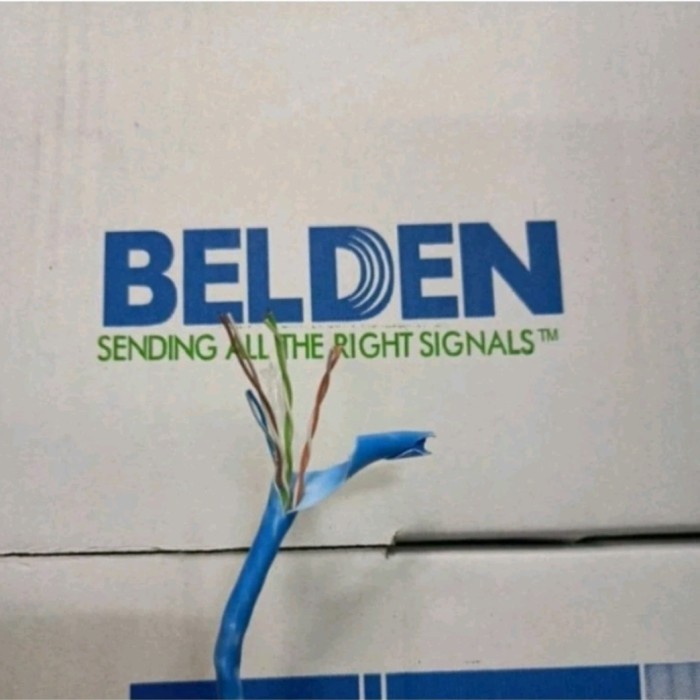 Kabel LAN UTP Jaringan Internet cat6e Biru Kabel Lan Belden cat6e