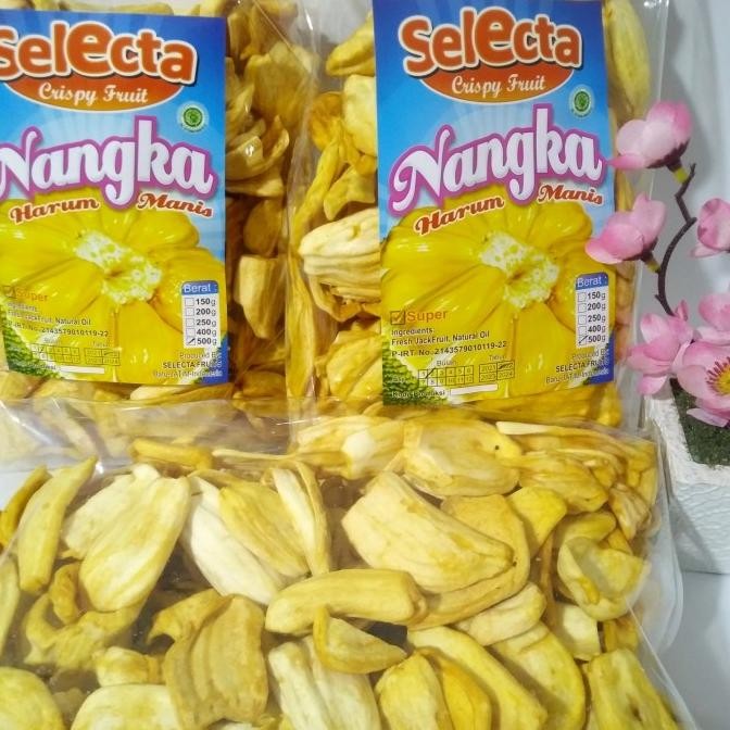 

Keripik Nangka Selecta Super Kemasan Transparan 500 Gram