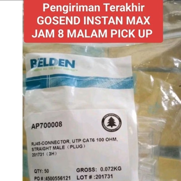 RJ45 CAT6 BELDEN / RJ 45 CAT 6 BELDEN ORIGINAL