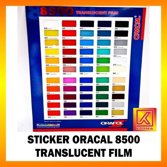 STIKER ORACAL 8500 TRANSLUCENT FILM