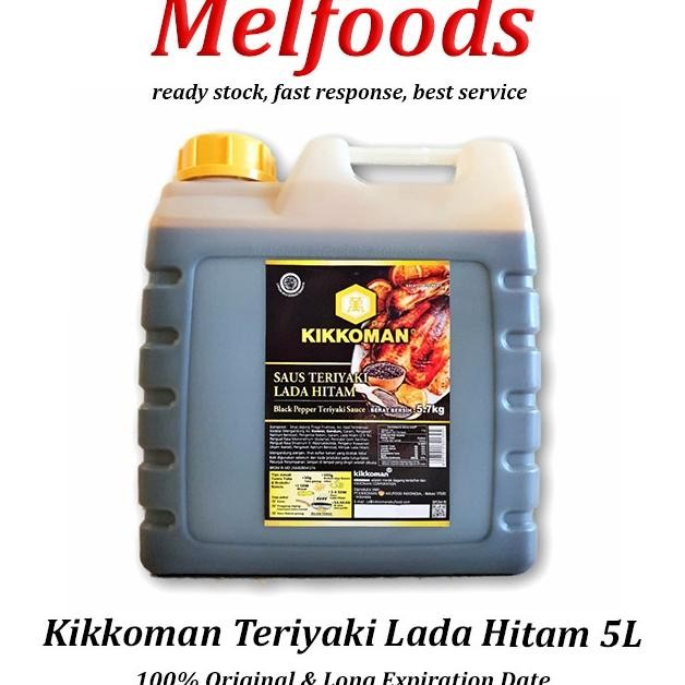 

Kikkoman Teriyaki Lada Hitam Halal 5L - Saus Teriyaki Blapepper