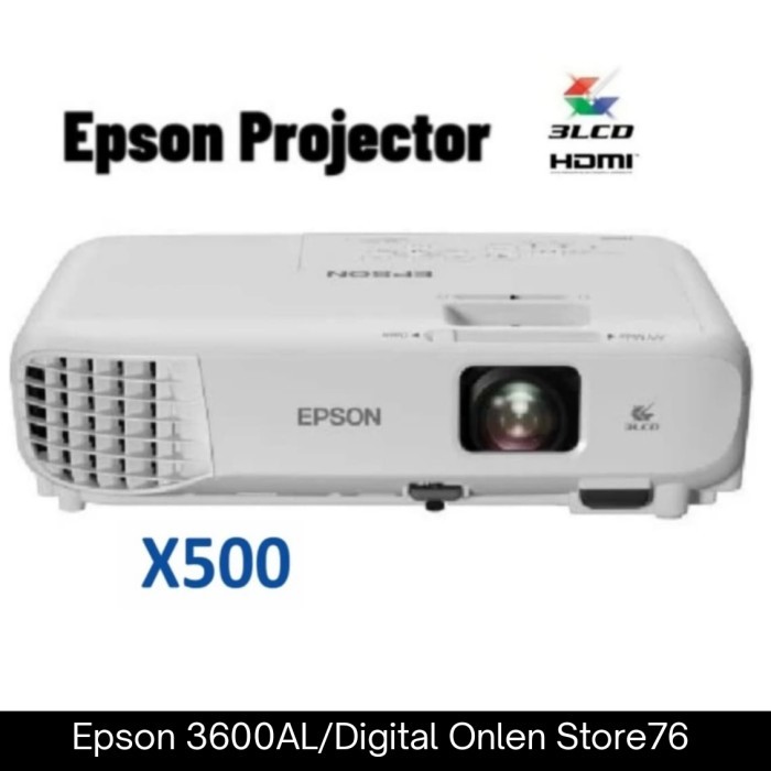 Proyektor Epson EB -X500/EB X500 3600 Ansi Lumens Hdmi 3LCD Garansi