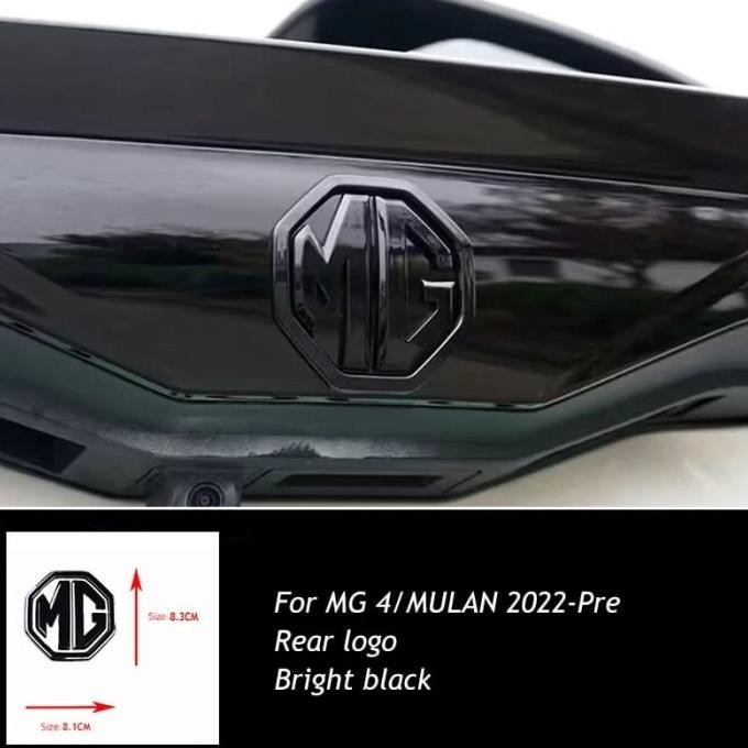 COVER EMBLEM KAP MESIN MOBIL DEPAN BELAKANG LOGO MG MG4 EV