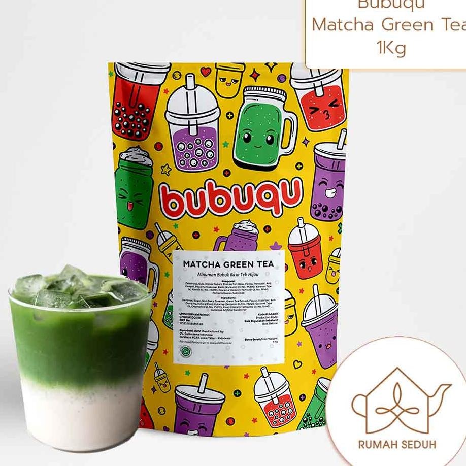 

1Kg Bubuqu Matcha Green Tea Powder Drink - Numan Bubuk Teh Hijau Jepang Macha