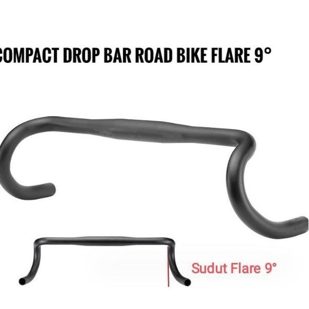 Compact Alloy Dropbar Roadbike Gravel Flare Stang RB Sepeda Balap