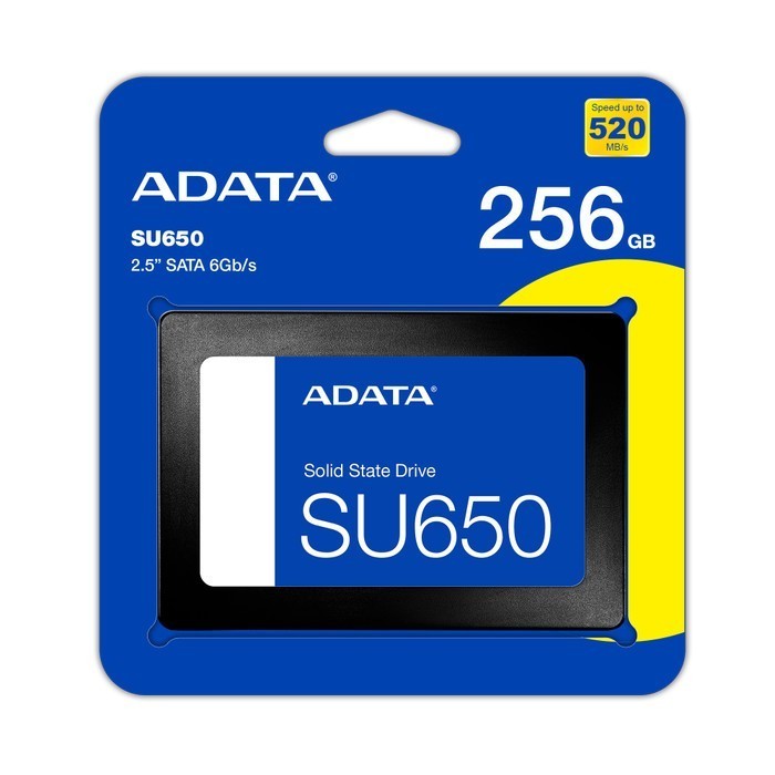 ADATA SU650 - 256GB SATAIII - SSD ( Solid State Drive ) ADATA SU650 - 256 GB SATAIII RESMI ORIGINAL