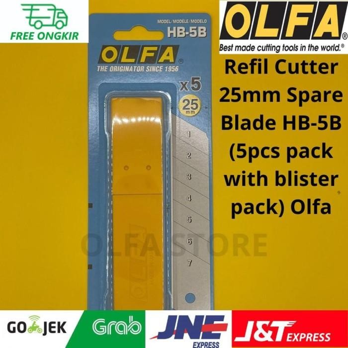 

Refill Cutter 25Mm Hb-5B Spare Blade (5Pcs Per Pack) Olfa