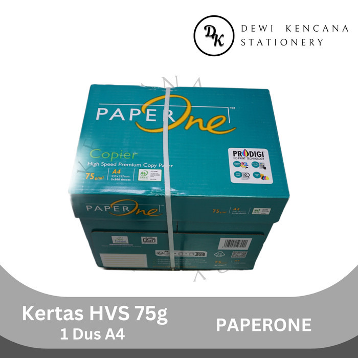 

Kertas HVS/Kertas Print Fotocopy PaperOne 1Dus isi 5Rim