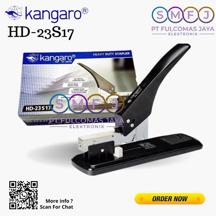 

Stapler Staples Jilid Heavy Duty Kangaro HD-23S17 HD23S17