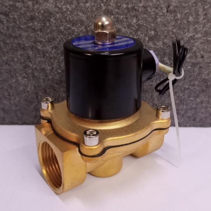 Solenoid Valve 1'' Inch Brass Kuningan 220V Ac 220Ac