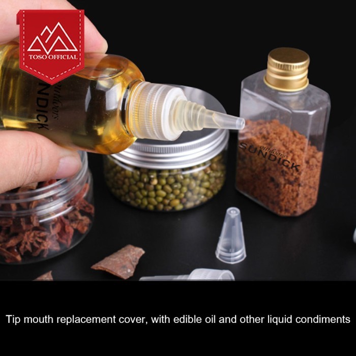

TOPLES BUMBU DAPUR BOTOL REMPAH SPICE BOX ORGANIZER TRAVEL COOKING BAG