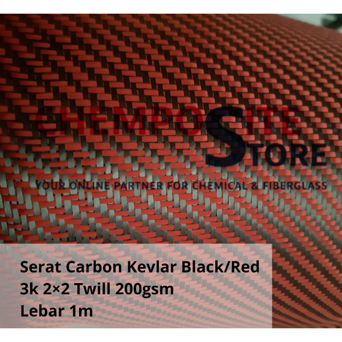 FREE ONGKIR SERAT KARBON KEVLAR HYBRID FABRIC CARBON KEVLAR MERAH KUNING BIRU OREN BISA COD