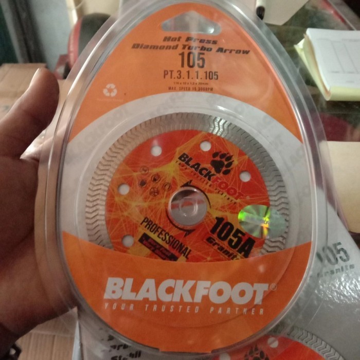 BLACKFOOT Mata Pisau Potong 4 inch Granit Keramik Marmer Turbo 105