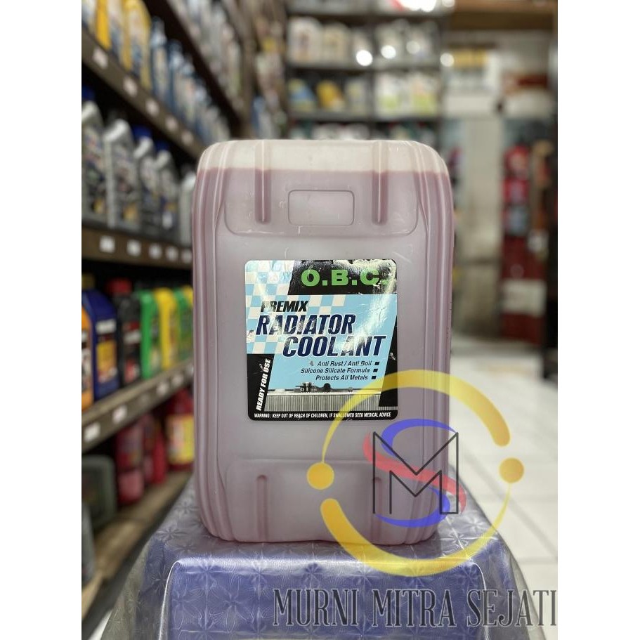 TERBARU - OBC Cairan Air Radiator Coolant O.B.C Merah & Hijau Pail Jerigen 20 L