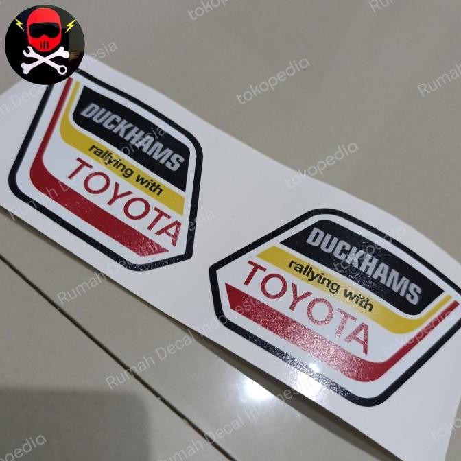 Terlaris Stiker Toyota Duckhams Rally Look