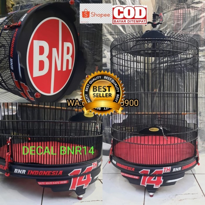 SANGKAR KANDANG MURAI BNR DECAL 14th ORIGINAL NO 2