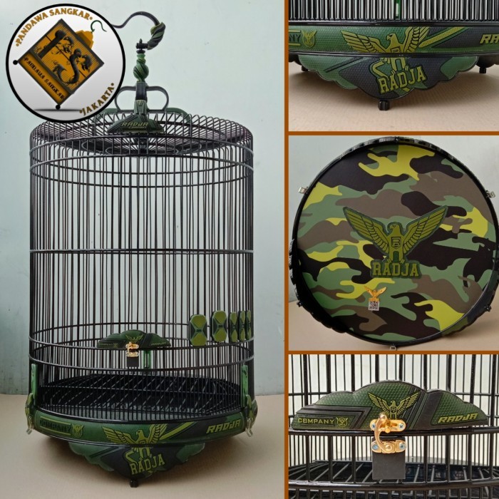 SANGKAR/KANDANG MURAI RADJA 3D CARBON ARMY