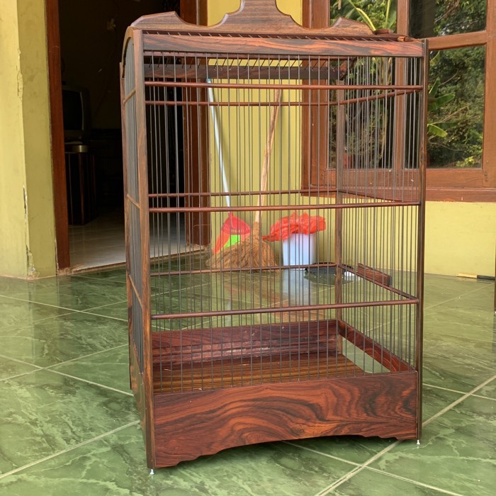 sangkar kotak daimen sonokeling uk40,47 custom