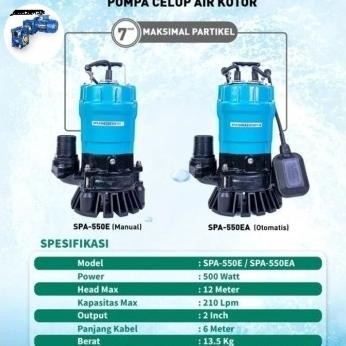 Pompa Celup Wasser Spa-550E/Manual Pompa Air Kotor