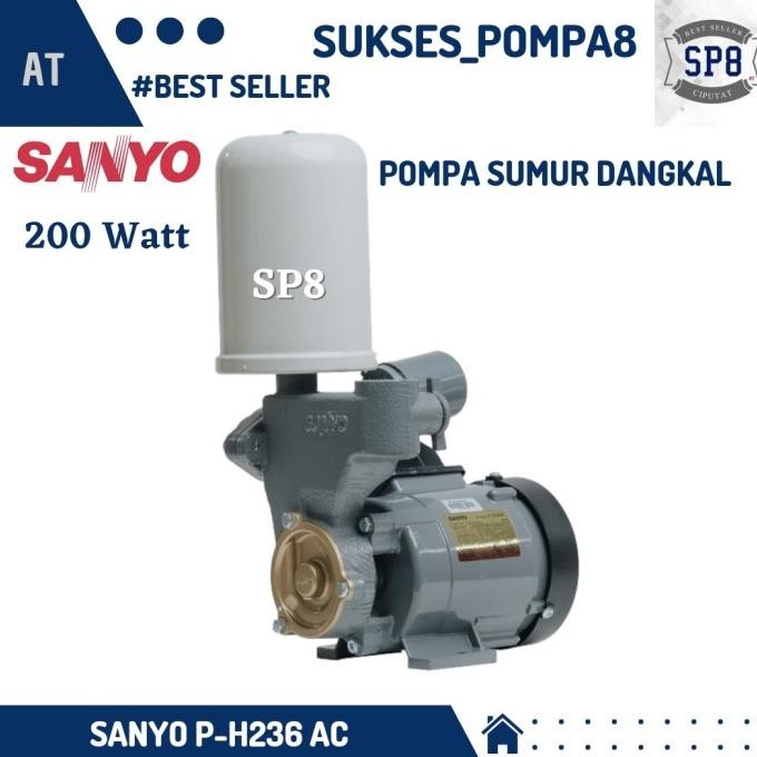 Pompa Air Sanyo P-H236Ac Otomatis / Pompa Air Sumur Dangkal