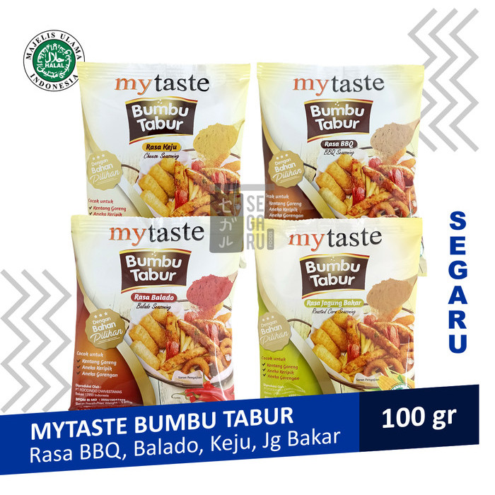 

Mytaste Bumbu Tabur Kentang Goreng Rasa Bbq Keju Balado Jagung Bakar
