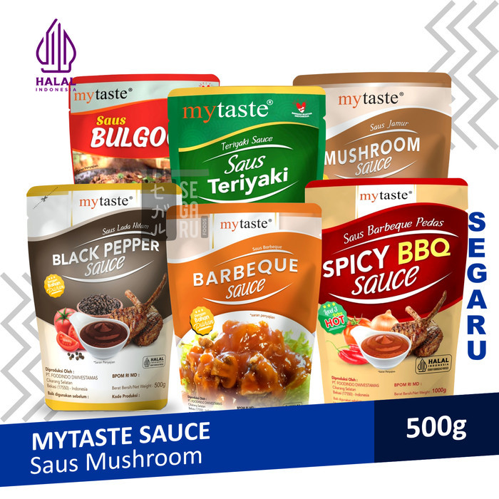 

Mytaste Saus Teriyaki Bulgogi Barbeque Jamur Cheese Sauce Halal 500Gr