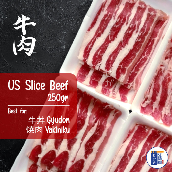 

Us Beef Slice - Daging Sapi Slice Yoshinoya Yakiniku Shabu 250Gr