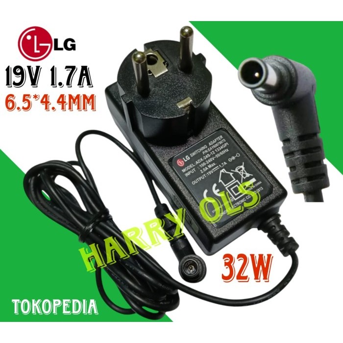 Promo Adaptor Charger Monitor LCD TV LG 19V 1.7A TV LG 17" 19" 22" 24"29"32"