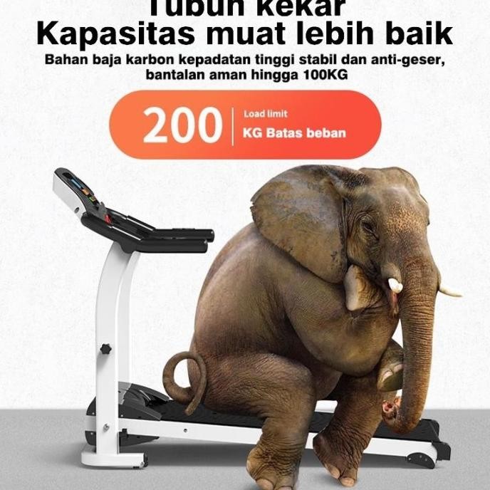 Terlaris Hwo Jf Treadmill Elektrik Tredmil Listrik 2.0 Hp Mesin Alat Lari Olahraga Gym Fitness Cardi