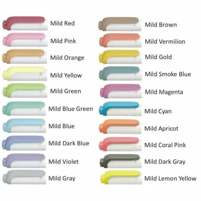 

TERBARU Mildliner Zebra Double-Sided Pastel Highlighter