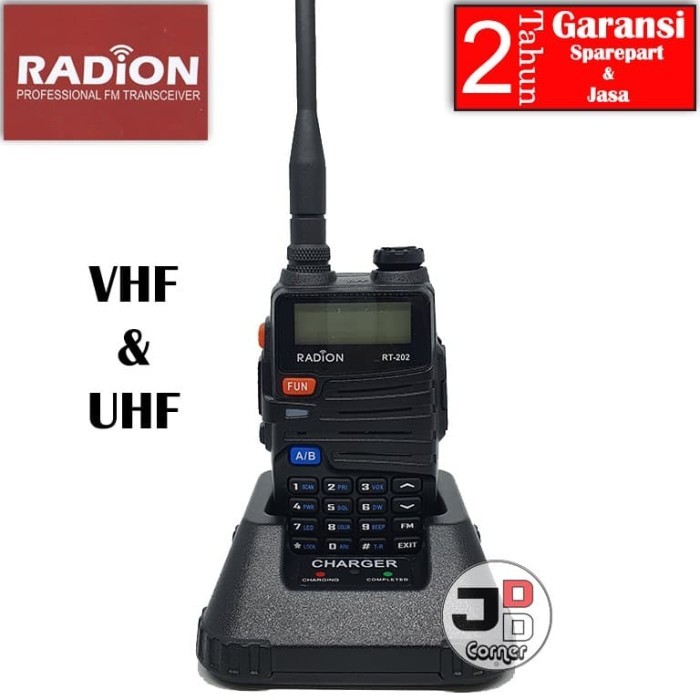 HT Radion RT-202 Dual Band VHF & UHF Garansi 2 Tahun ORI RT202 RT 202