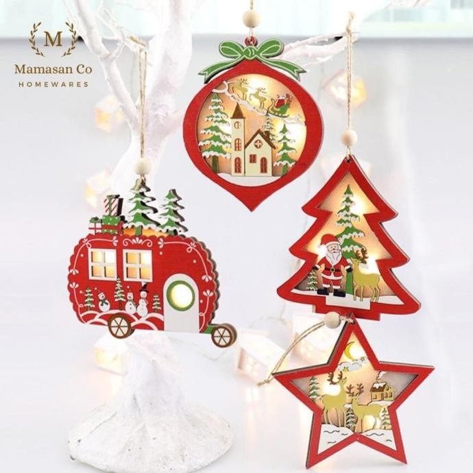 ><><><] Christmas LED Hanging Decoration | Dekorasi Natal Lampu Xmas