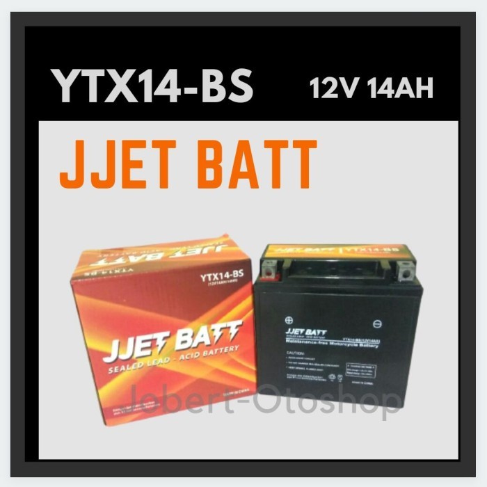 Ready Aki motor YTX14-BS Jjet batt