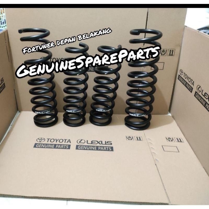 Coil Spring Fortuner Trd Depan Belakang Perkeong Per Keong Fortuner Depan Belakang Toyota Asli Origi