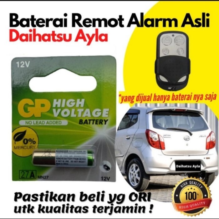 BATERAI REMOTE MOBIL UNTUK DAIHATSU AYLA ORIGINAL BAWAAN PABRIK